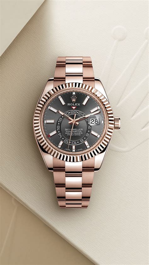 rolex sky dweller 42mm everose gold watch|Rolex Sky-Dweller 42mm.